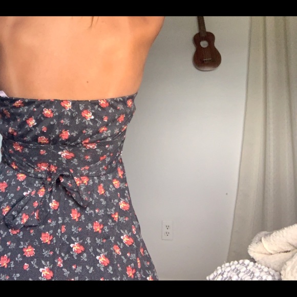 STRAPLESS FLORAL DRESS - Picture 3 of 3